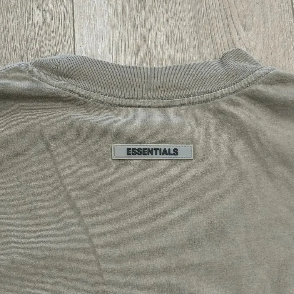 Fear of God Essentials Long-Sleeve Tee Taupe sz Large L SF